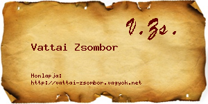 Vattai Zsombor névjegykártya
