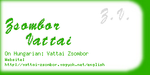 zsombor vattai business card